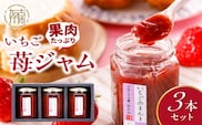 いちご果肉がたっぷりの苺ジャム3本セット《 いちご ジャム 果肉 新鮮 いちごジャム 保存料不使用 》【2401K09703】