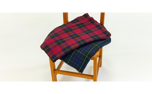 播州染で播州織 トリプルガーゼ ケット２枚組（74-17） 