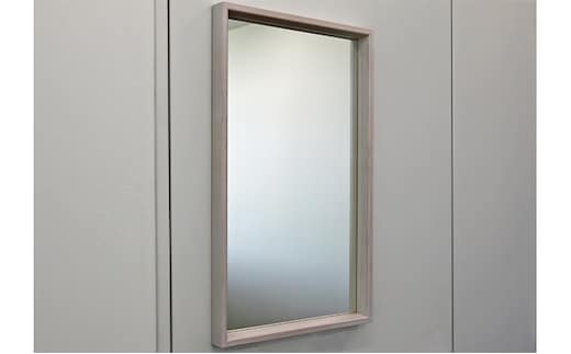 地場製造立体フレームミラーW-4169WH インテリア 鏡 