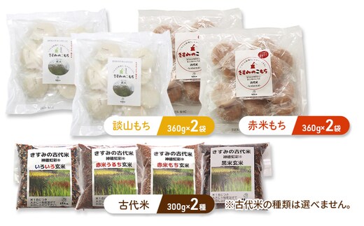 令和7年度産 きすみの古代米を楽しむセットA 