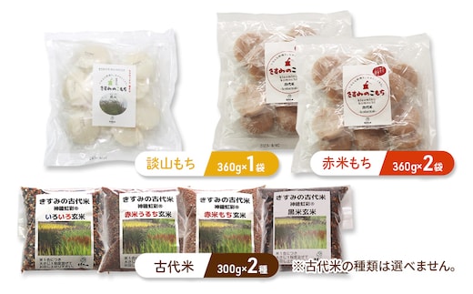 令和7年度産 きすみの古代米を楽しむセットC 