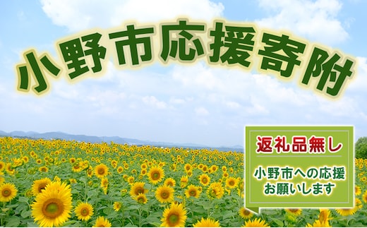 【返礼品なし】小野市応援寄附 自治体にお任せ 