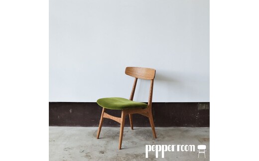 ダイニングチェア 01 オーク モケットグリーン