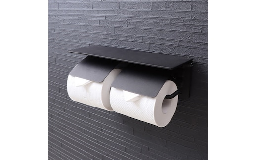 トイレットペーパーホルダー 2連 Blan ブラン 選べる トイレ トイレットペーパー ホルダー インテリア 家具 新居 賃貸 収納 小物 おしゃれ DIY お手入れ 簡単 完成品 兵庫 兵庫県 小野市ダークモルタルグレー