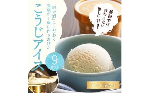 こうじアイス 9個 セット ギフト スイーツ 