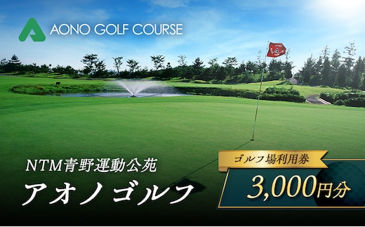 NTM青野運動公苑 アオノゴルフコース プレー割引券 3,000円分[ ゴルフ プレー券 兵庫県 加西市 ] 父の日 おすすめ ギフト ゴルフ場利用券 社会人 大人 趣味 スポーツ 戦略性豊か 18ホール ゴルフ場割引券 