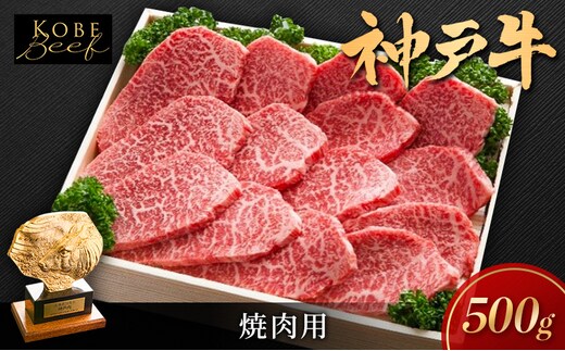 神戸ビーフ 焼き肉用 500g KSY2 肩肉 もも肉 肩ロース 神戸牛 牛肉 肉 2026年4月以降発送