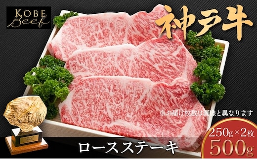 神戸牛 ロースステーキ 500g 神戸ビーフ ロース ステーキ 肉 牛肉 小分け