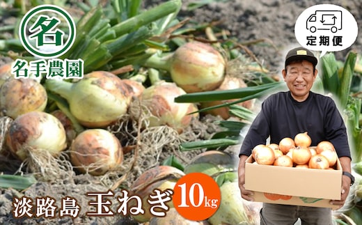 【定期便】名手農園の淡路島特産玉ねぎ10kgの12ヶ月コース [たまねぎ 玉葱 ]