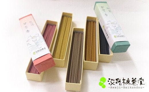 淡路梅薫堂の本場淡路島のお香(お線香)～仏様のご馳走甘茶香～ [線香 お供え 人気 インセンス アロマ 墓参り 仏具]