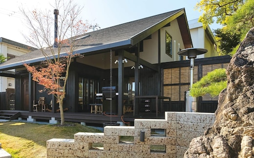 岩屋温泉 絵島別庭 海と森 1日1組限定 温泉付き貸切貸別荘 1泊2食付き 淡路島 宿泊券 温泉