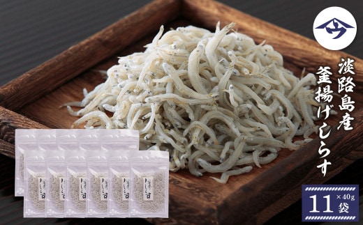 淡路島産 釜揚げしらす 40g×11袋 [シラス 釜揚げ]