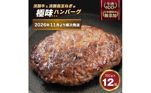 極味ハンバーグ 150g×12個【2026年11月より順次発送】 ハンバーグ 淡路島
