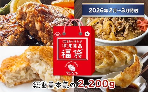 今井ファームの冷凍食品お楽しみ福袋【2026年2月～3月発送】≪ハンバーグ・牛丼・餃子・コロッケ≫