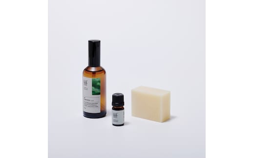 BOX SET (maf essential oil tea tree + maf cold process soap MA + maf room spray No.01)