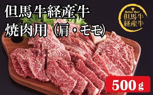 010AA05N.但馬牛経産牛 焼肉用（肩・モモ）500ｇ