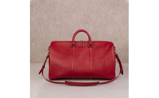 ボストンバッグ 本革 日本製 レザー 旅行 カバン トラベルバッグ WH-24 レッド