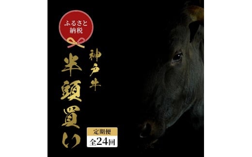 【和牛セレブ】 神戸牛半頭分のセレブ体験（24分割納品コース） 牛肉 肉 神戸ビーフ 神戸肉 定期便