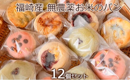 オーガニック お米のお任せパンセット栽培期間中農薬不使用・グルテンフリー・生米パン 12個