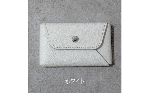 本革 カード 名刺入れ 日本製 レザー 革製品 カードケース Liete WH-21 ホワイト