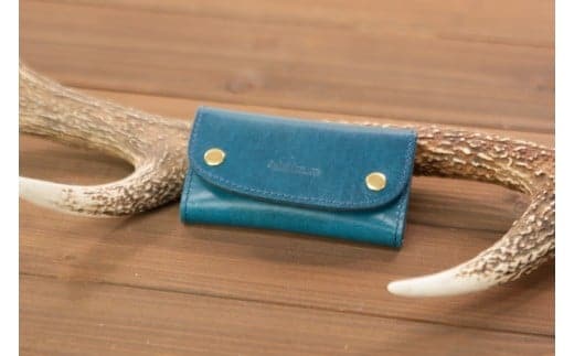 本革 キーケース 日本製 レザー 革製品 高級 Bliss ピット鞣し WH-08 ブルー