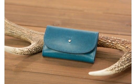 本革 名刺入れ 日本製 レザー 革製品 高級 ビジネス Bliss ピット鞣し WH-07 ブルー