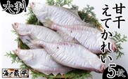 甘干えてかれい 大判5枚入 蔵平水産 08-07