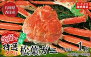 【先行予約】【松葉ガニ 特選 釜茹で 松葉がに 1匹（約800g～900g）11月中旬以降配送予定 冷蔵】宿院商店 33-28