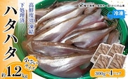 【小さいサイズのハタハタ 計1.2kg（300g×4パック） 下処理済み（冷凍）】入金確認後順次発送  産地直送 鮮度抜群 大人気  香美町 香住  山米鮮魚 22000円 74-07