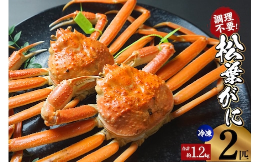 【先行予約】【釜茹で松葉がに タグ付き 600g×2 匹 兵庫県 香住産 数量限定 冷凍】令和7年11月中旬以降、順次発送予定 かに カニ ズワイガニ 日本海フーズ 07-138