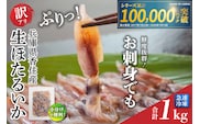 《先行予約》訳あり ほたるいか 小分け 1kg（250g×4パック）冷凍 【令和9年3月以降お届け予定】香美町 07-95