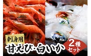 兵庫県香住産 白いか 甘えび お刺身 セット 冷凍【令和8年6月下旬以降発送予定】香美町 33-05