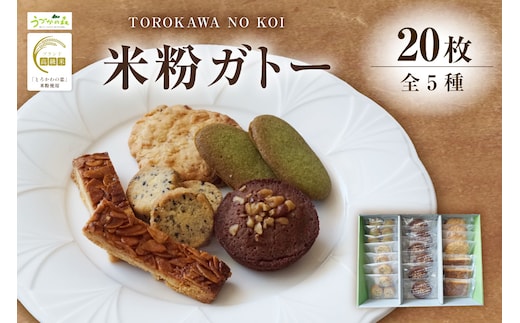 米粉ガトー 5種 20枚入りセット クッキー 【令和8年9月下旬以降発送予定】 香美町 59-02