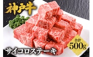 神戸牛 サーロイン サイコロステーキ （500ｇ）冷凍 61-08