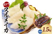 【スルメイカ たっぷり約1.5kgサイズ不揃い（冷凍）】ご入金確認後、水揚げ次第順次発送予定  山米鮮魚 17000円 74-18