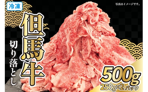 但馬牛 スライス 切り落とし 500g （250g×2） 冷凍 牛肉 香美町 72-19