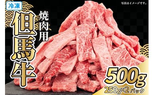 但馬牛 焼肉用 切り落とし 500g （250g×2） 冷凍 牛肉 香美町 72-21