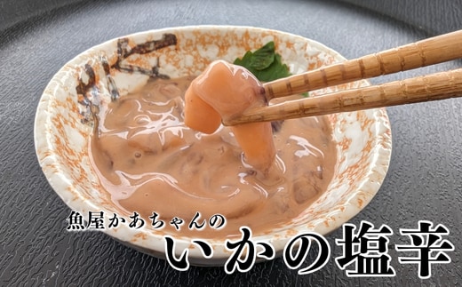 他では味わえない 魚屋かあちゃんの自家製イカの塩辛 2種類お味見セット 