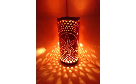 竹あかり カエデB-2(表皮剥ぎタイプ)／行灯 照明 間接照明 天然素材 竹細工 フロアランプ 竹灯籠 癒し 環境保全 おうち時間