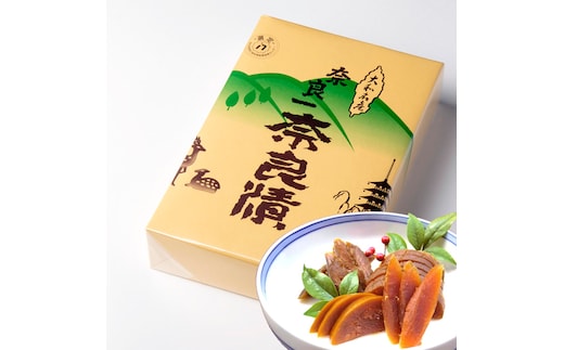 【奈良といえば奈良漬】人気4種類!豪華な木箱詰合せセット(うり×1、きゅうり×1、すいか×1、守口大根×1/2)