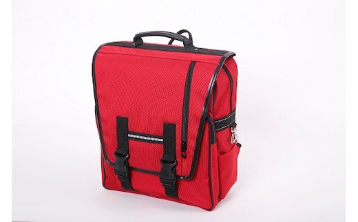 小学生リュック RD-34 レッド／大きめ 通学 A4 リュック型 ランドセル 塾 通学カバン ランドセル代わり ナイロン 防水 軽量 撥水 ふるさと納税