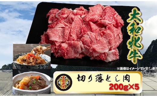 (冷凍) 大和牝牛 切り落とし肉 200g×5 YMKO1 ／牛丼 肉じゃが 焼肉 バーベキュー アウトドア キャンプ 贈答用 贈り物 太田家 奈良県 宇陀市 ふるさと納税