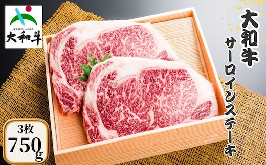 （冷凍） 大和牛 ステーキ サーロイン (250g×3枚) ／ 金井畜産 焼肉 キャンプ バーベキュー アウトドア 贈答 父の日 母の日 奈良県 宇陀市 お中元 贈答用 贈り物 暑中見舞い お土産 お歳暮 内祝い 美味しい部位 送料無料 ふるさと納税