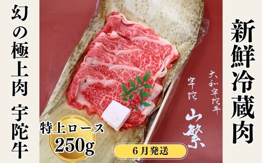 ＜2026年6月発送＞名産 認定肉 宇陀牛 国産 黒毛和牛 特上 ロース すき焼き 約250g チルド / 宇陀 山繁 ふるさと納税 牛肉 人気 ギフト 寄付 ランキング おすすめ グルメ 肉 返礼品 商品 送料無料 送料込