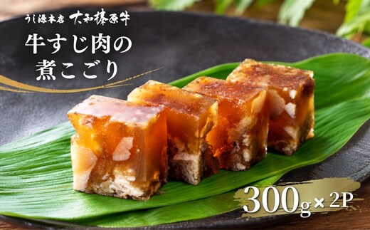 (冷蔵) 国産 黒毛和牛 牛すじの煮こごり 120g×3パック／うし源本店 牛すじ 大和榛原牛 にこごり 人気 ケンミンSHOW 酒の肴 前菜 父の日 母の日 お中元 お取り寄せ お土産 奈良 宇陀