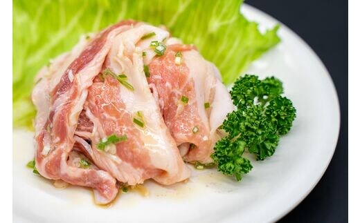 （冷凍） 国産 豚バラ 特製 塩だれ 豚スライス 170g×5個 ／ 歩商事 おかず おつまみ やみつき 豚肉 焼肉 奈良県 田原本町