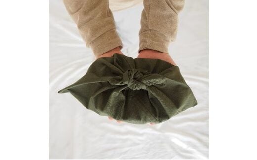 あづま袋 Sサイズ 1セット カラー カーキ お弁当袋に。 ／ Maco エコバッグ 風呂敷 手ぬぐい 奈良県 田原本町