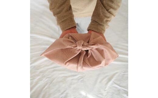 あづま袋 Sサイズ 1セット カラー スモークピンク お弁当袋に。 ／ Maco エコバッグ 風呂敷 手ぬぐい 奈良県 田原本町