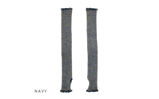 アームウォーマー ニュアンスカラー ネイビー ／ まちづくり観光振興機構 アームカバー レディース メンズ 冷え防止 国産 奈良県 田原本町