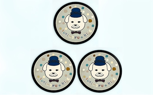 チタン製デザインプレート『雪丸』 ３枚組 雑貨 日用品 